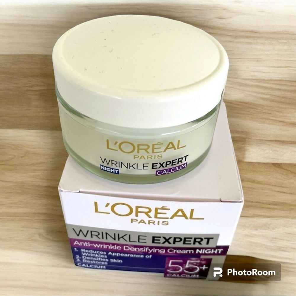 L’Oréal Wrinkle Expert 55+ Night Cream Moisturizer 1.7 oz NIB NWT